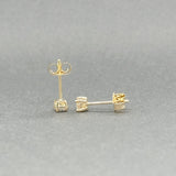 Estate 14K Y Gold 0.18ctw H - I/SI2 - I1 Diamond Stud Earrings - Walter Bauman Jewelers