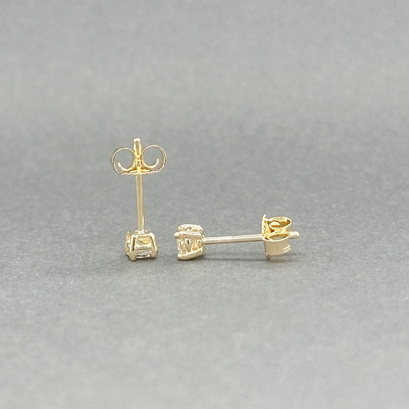 Estate 14K Y Gold 0.18ctw H - I/SI2 - I1 Diamond Stud Earrings - Walter Bauman Jewelers