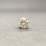 Estate 14K Y Gold 0.19ct H - I/SI2 Diamond Single Stud Earring - Walter Bauman Jewelers