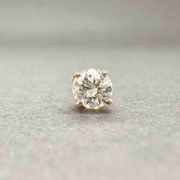 Estate 14K Y Gold 0.19ct H - I/SI2 Diamond Single Stud Earring - Walter Bauman Jewelers