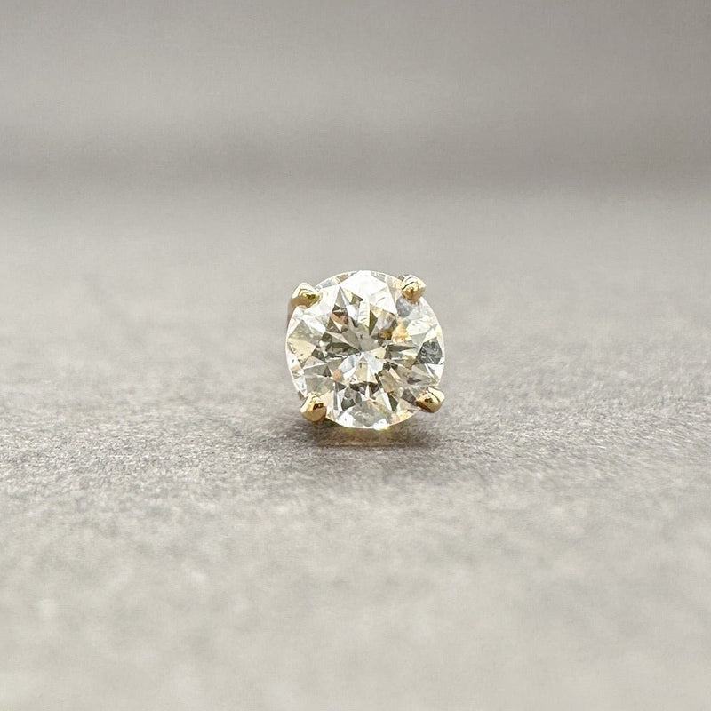 Estate 14K Y Gold 0.19ct H - I/SI2 Diamond Single Stud Earring - Walter Bauman Jewelers