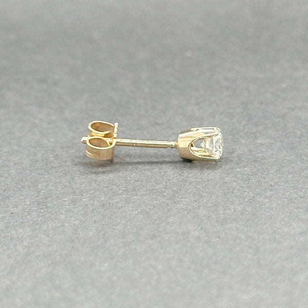 Estate 14K Y Gold 0.19ct H - I/SI2 Diamond Single Stud Earring - Walter Bauman Jewelers