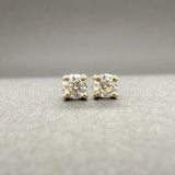 Estate 14K Y Gold 0.19ctw H/SI1 - 2 Diamond Stud Earrings - Walter Bauman Jewelers