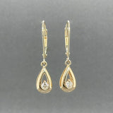 Estate 14K Y Gold 0.20ctw H/SI2 - I1 Diamond Dangle Earrings - Walter Bauman Jewelers