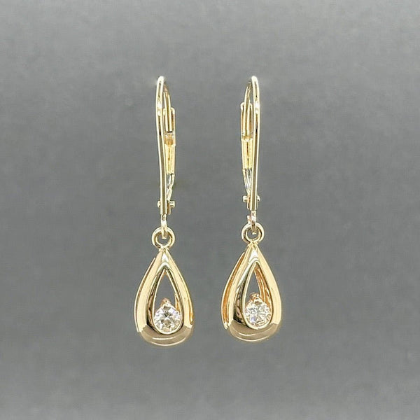 Estate 14K Y Gold 0.20ctw H/SI2 - I1 Diamond Dangle Earrings - Walter Bauman Jewelers