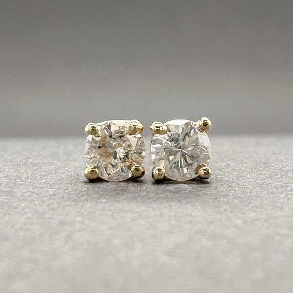 Estate 14K Y Gold 0.21ctw G - I/I1 Diamond Stud Earrings - Walter Bauman Jewelers