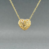 Estate 14K Y Gold 0.21ctw G/SI2 Diamond Heart Pendant - Walter Bauman Jewelers