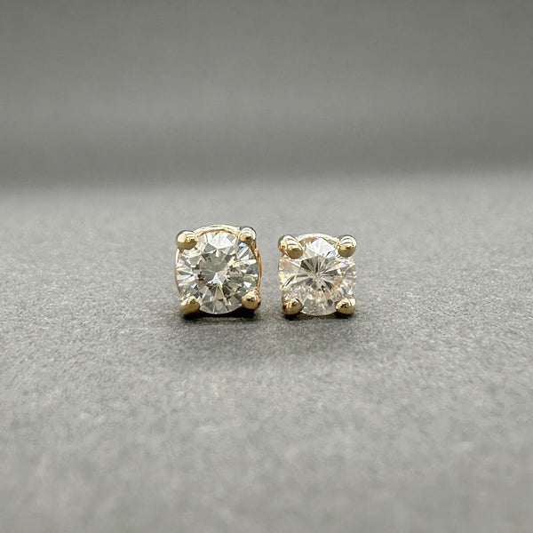 Estate 14K Y Gold 0.23ctw G - H/SI2 - I1 Diamond Stud Earrings - Walter Bauman Jewelers