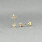 Estate 14K Y Gold 0.23ctw G - H/SI2 - I1 Diamond Stud Earrings - Walter Bauman Jewelers