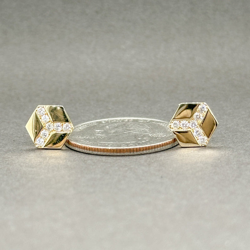 Estate 14K Y Gold 0.24ctw G/SI2 Diamond Earrings - Walter Bauman Jewelers