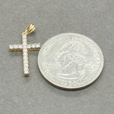 Estate 14K Y Gold 0.25ctw H/SI2 Diamond Cross Pendant - Walter Bauman Jewelers