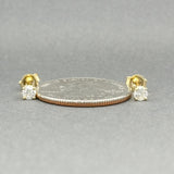 Estate 14K Y Gold 0.26ctw G - H/SI1 - I1 Diamond Stud Earrings - Walter Bauman Jewelers