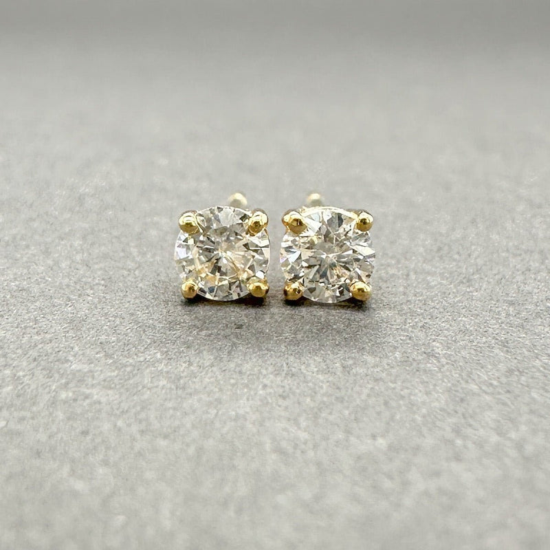 Estate 14K Y Gold 0.26ctw G - H/SI1 - I1 Diamond Stud Earrings - Walter Bauman Jewelers