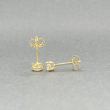 Estate 14K Y Gold 0.26ctw G - H/SI1 - I1 Diamond Stud Earrings - Walter Bauman Jewelers