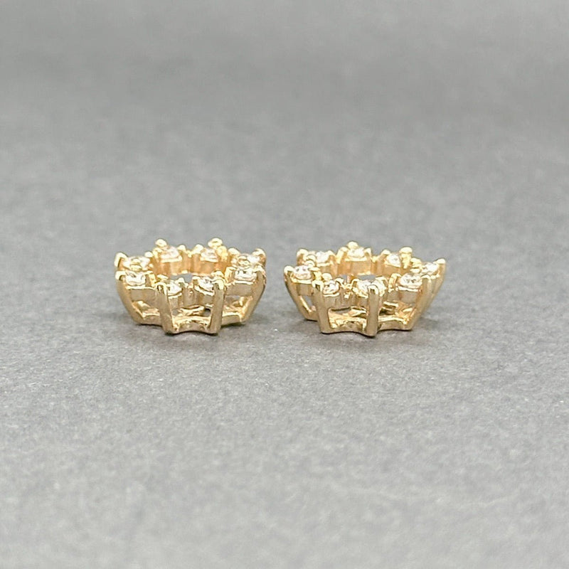 Estate 14K Y Gold 0.26ctw H - I/VS1 - 2 Diamond Earring Jackets - Walter Bauman Jewelers