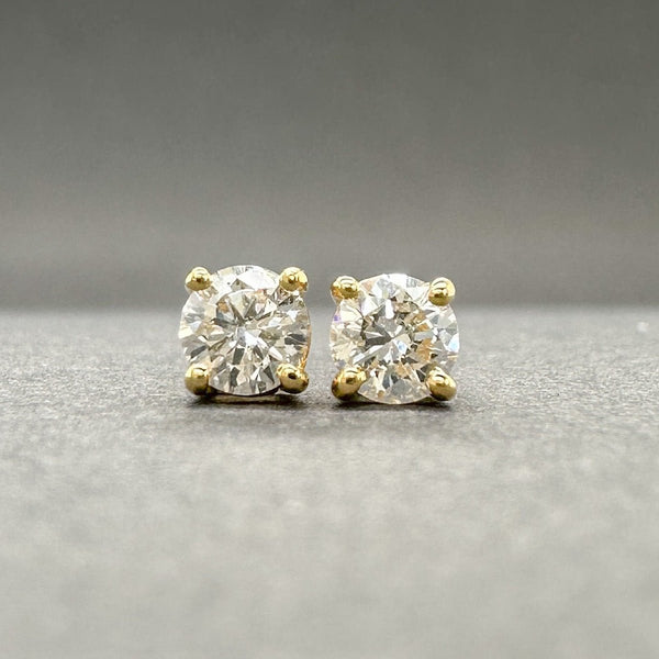 Estate 14K Y Gold 0.28ctw G - H/SI2 Diamond Stud Earrings - Walter Bauman Jewelers