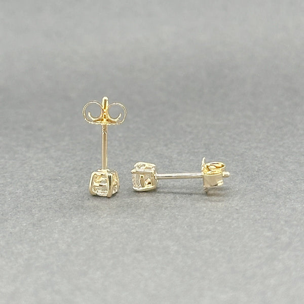 Estate 14K Y Gold 0.28ctw I - J/SI2 - I1 Diamond Stud Earrings - Walter Bauman Jewelers