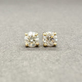 Estate 14K Y Gold 0.28ctw I - J/SI2 - I1 Diamond Stud Earrings - Walter Bauman Jewelers