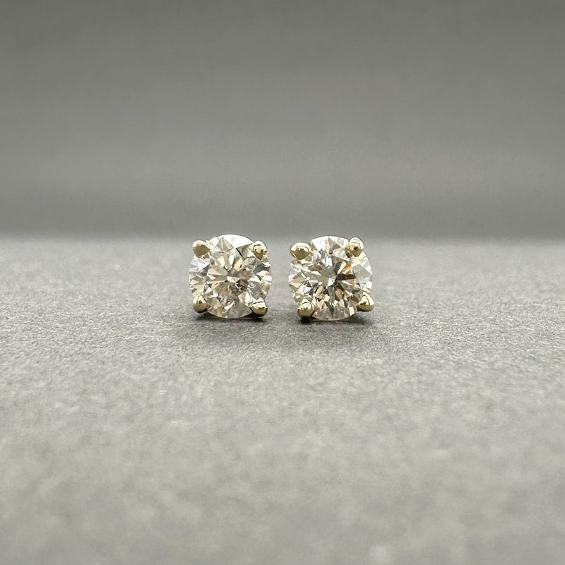 Estate 14K Y Gold 0.30ctw H - J/SI2 - I1 Diamond Stud Earrings - Walter Bauman Jewelers