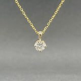 Estate 14K Y Gold 0.34ct I/SI2 Diamond Pendant - Walter Bauman Jewelers