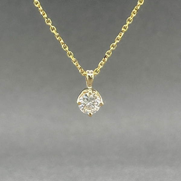 Estate 14K Y Gold 0.34ct I/SI2 Diamond Pendant - Walter Bauman Jewelers