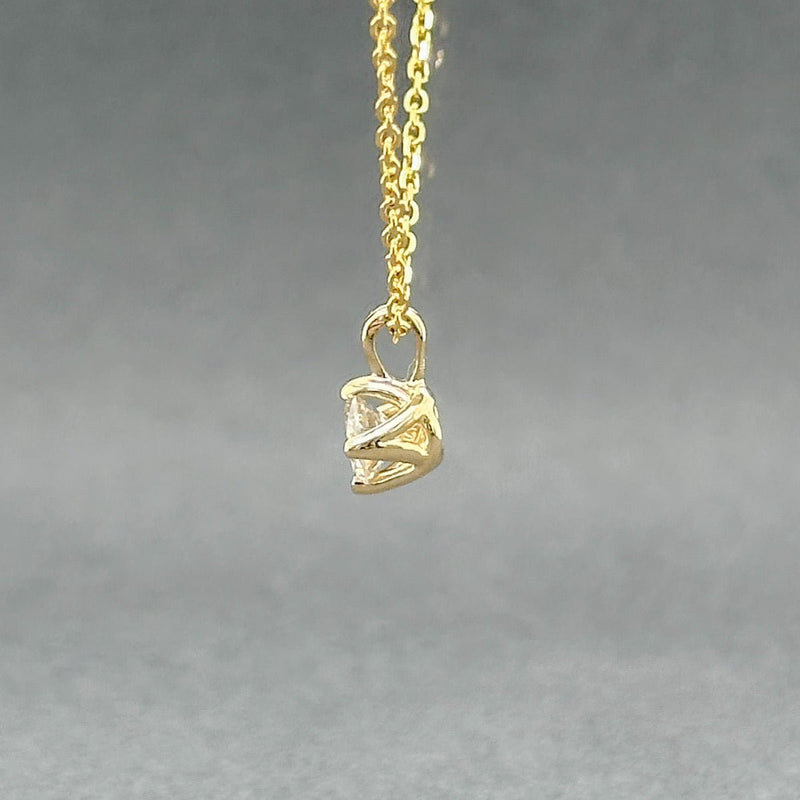 Estate 14K Y Gold 0.34ct I/SI2 Diamond Pendant - Walter Bauman Jewelers