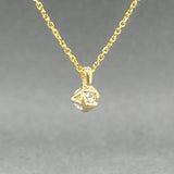 Estate 14K Y Gold 0.34ct I/SI2 Diamond Pendant - Walter Bauman Jewelers