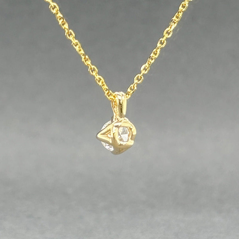 Estate 14K Y Gold 0.34ct I/SI2 Diamond Pendant - Walter Bauman Jewelers