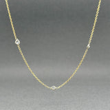 Estate 14K Y Gold 0.36ctw G - H/VS2 - SI1 Diamonds By The Yard Necklace 2 - Walter Bauman Jewelers