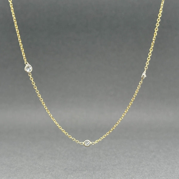 Estate 14K Y Gold 0.36ctw G - H/VS2 - SI1 Diamonds By The Yard Necklace 2 - Walter Bauman Jewelers