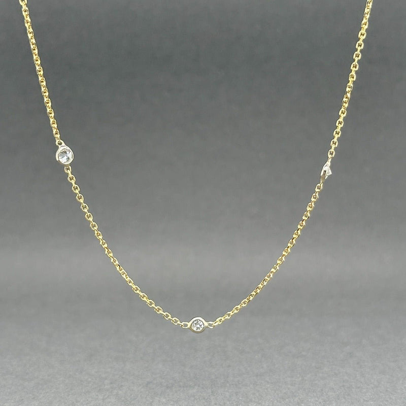 Estate 14K Y Gold 0.36ctw G - H/VS2 - SI1 Diamonds By The Yard Necklace 2 - Walter Bauman Jewelers