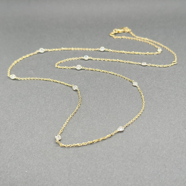 Estate 14K Y Gold 0.36ctw G - H/VS2 - SI1 Diamonds By The Yard Necklace 2 - Walter Bauman Jewelers