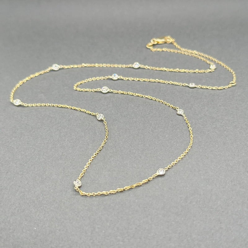 Estate 14K Y Gold 0.36ctw G - H/VS2 - SI1 Diamonds By The Yard Necklace 2 - Walter Bauman Jewelers