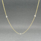 Estate 14K Y Gold 0.36ctw G - H/VS2 - SI1 Diamonds By The Yard Necklace 3 - Walter Bauman Jewelers