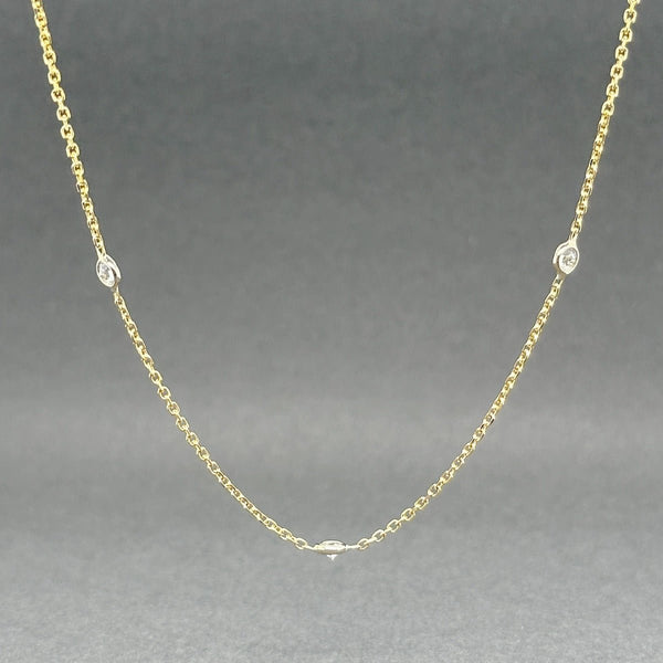 Estate 14K Y Gold 0.36ctw G - H/VS2 - SI1 Diamonds By The Yard Necklace 3 - Walter Bauman Jewelers