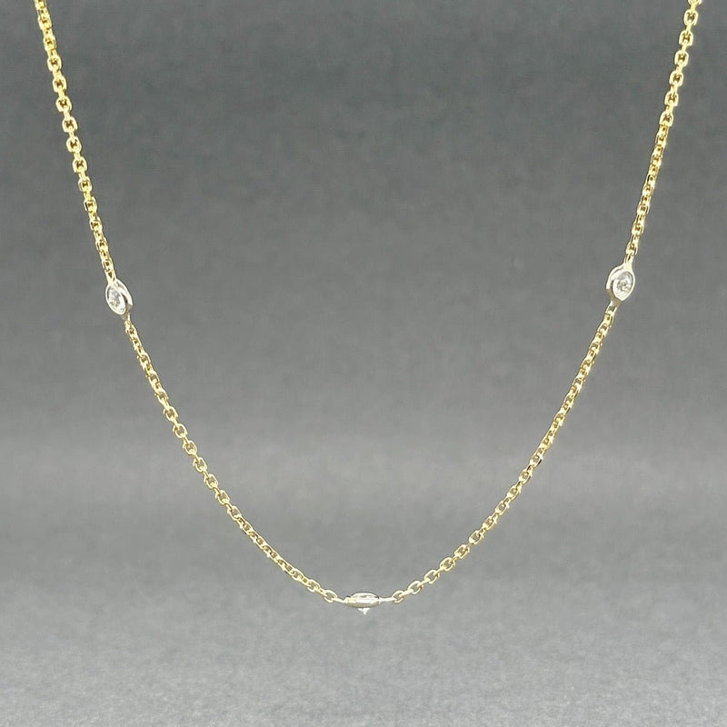 Estate 14K Y Gold 0.36ctw G - H/VS2 - SI1 Diamonds By The Yard Necklace 3 - Walter Bauman Jewelers