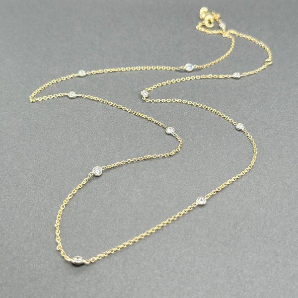 Estate 14K Y Gold 0.36ctw G - H/VS2 - SI1 Diamonds By The Yard Necklace 3 - Walter Bauman Jewelers