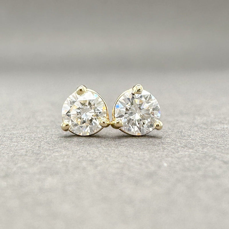 Estate 14K Y Gold 0.37ctw H - I/SI1 Diamond Stud Earrings - Walter Bauman Jewelers