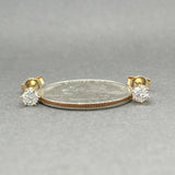 Estate 14K Y Gold 0.39ctw H - I/SI2 Diamond Stud Earrings - Walter Bauman Jewelers