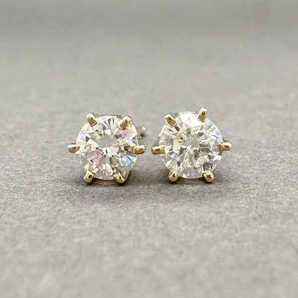 Estate 14K Y Gold 0.39ctw H - I/SI2 Diamond Stud Earrings - Walter Bauman Jewelers