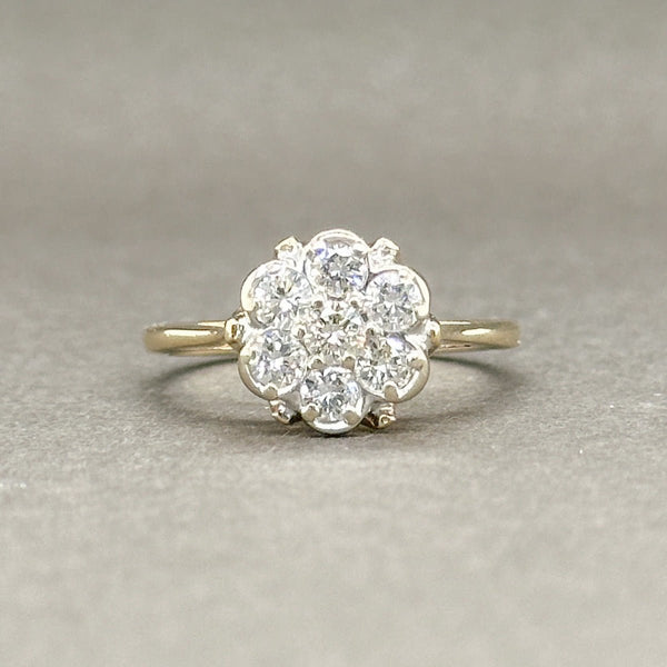 Estate 14K Y Gold 0.40ctw H-I/VS2-SI1 Diamond Cluster Ring - Walter Bauman Jewelers