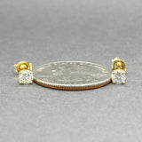 Estate 14K Y Gold 0.45ctw H - I/I1 Diamond Stud Earring - Walter Bauman Jewelers