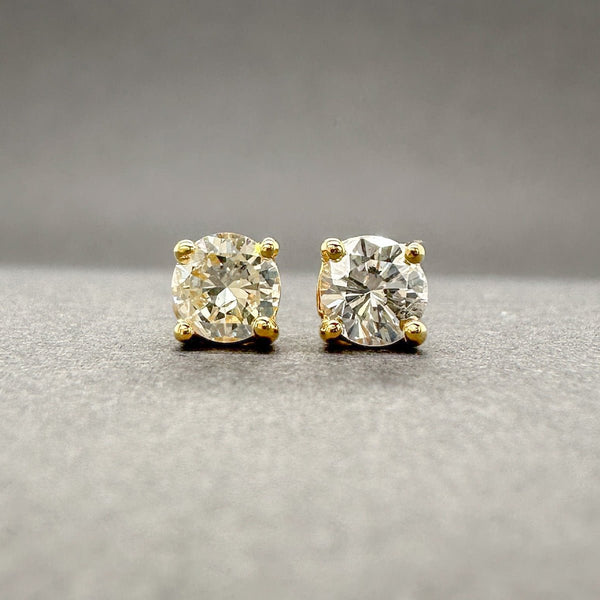 Estate 14K Y Gold 0.45ctw H - I/I1 Diamond Stud Earring - Walter Bauman Jewelers