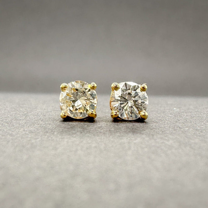 Estate 14K Y Gold 0.45ctw H - I/I1 Diamond Stud Earring - Walter Bauman Jewelers