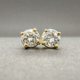 Estate 14K Y Gold 0.48ctw G/SI1 - 2 Diamond Stud Earrings - Walter Bauman Jewelers