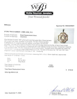 Estate 14K Y Gold 0.50ctw G - H/SI1 - 2 Diamond Star of David Pendant - Walter Bauman Jewelers