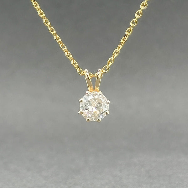 Estate 14K Y Gold 0.51ct I/I1 Diamond Pendant - Walter Bauman Jewelers