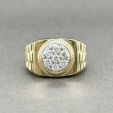 Estate 14K Y Gold 0.56ctw G-H/VS2-SI1 Diamond Rolex Ring - Walter Bauman Jewelers