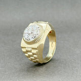 Estate 14K Y Gold 0.56ctw G-H/VS2-SI1 Diamond Rolex Ring - Walter Bauman Jewelers