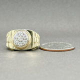 Estate 14K Y Gold 0.56ctw G-H/VS2-SI1 Diamond Rolex Ring - Walter Bauman Jewelers